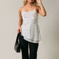 Polka Dot Asymmetrical Top