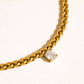 Indy 18K Gold Non-Tarnish Charm Braided Bracelet
