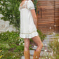 EVANGELIN Sheer Satin Dress