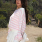 Striped Knit Off The Shoulder Sweater