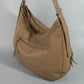 Multi Zipper Pocket Leather Hobo Bag
