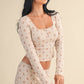 Teddy Bear Print Top