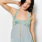 Sequin Front Spilt Halter Top