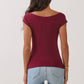 Polka Dot Boat neck Top