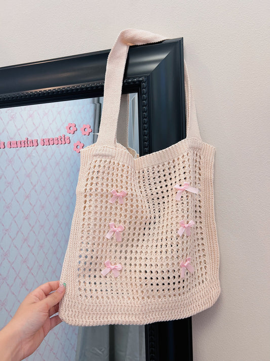 Bow Crochet Bag