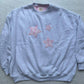 Sunkissed Pink Star Lux Striped Crewneck