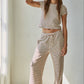 Knit Striped Short Sleeve Top