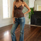 Chloe Sequin Brown Top