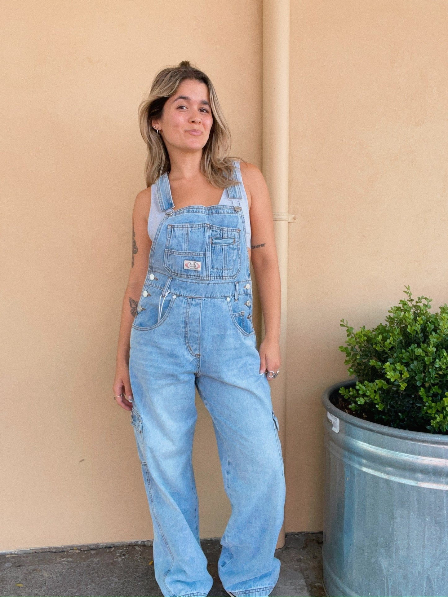 90s Cargo Overall - Light