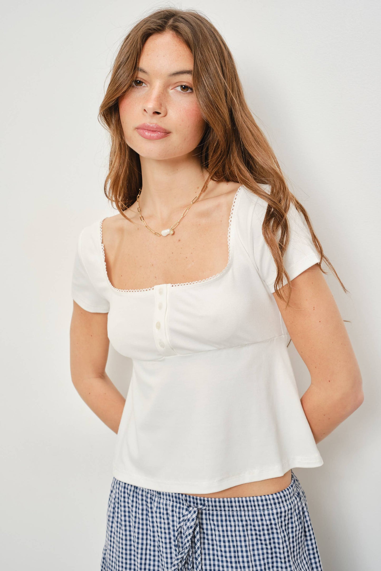 Rose Baby Doll Top