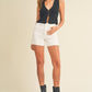 HR Side Slit Short White
