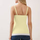 Simple Ribbed Lace Cami