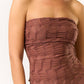 Textured Asymmetrical Tube Top