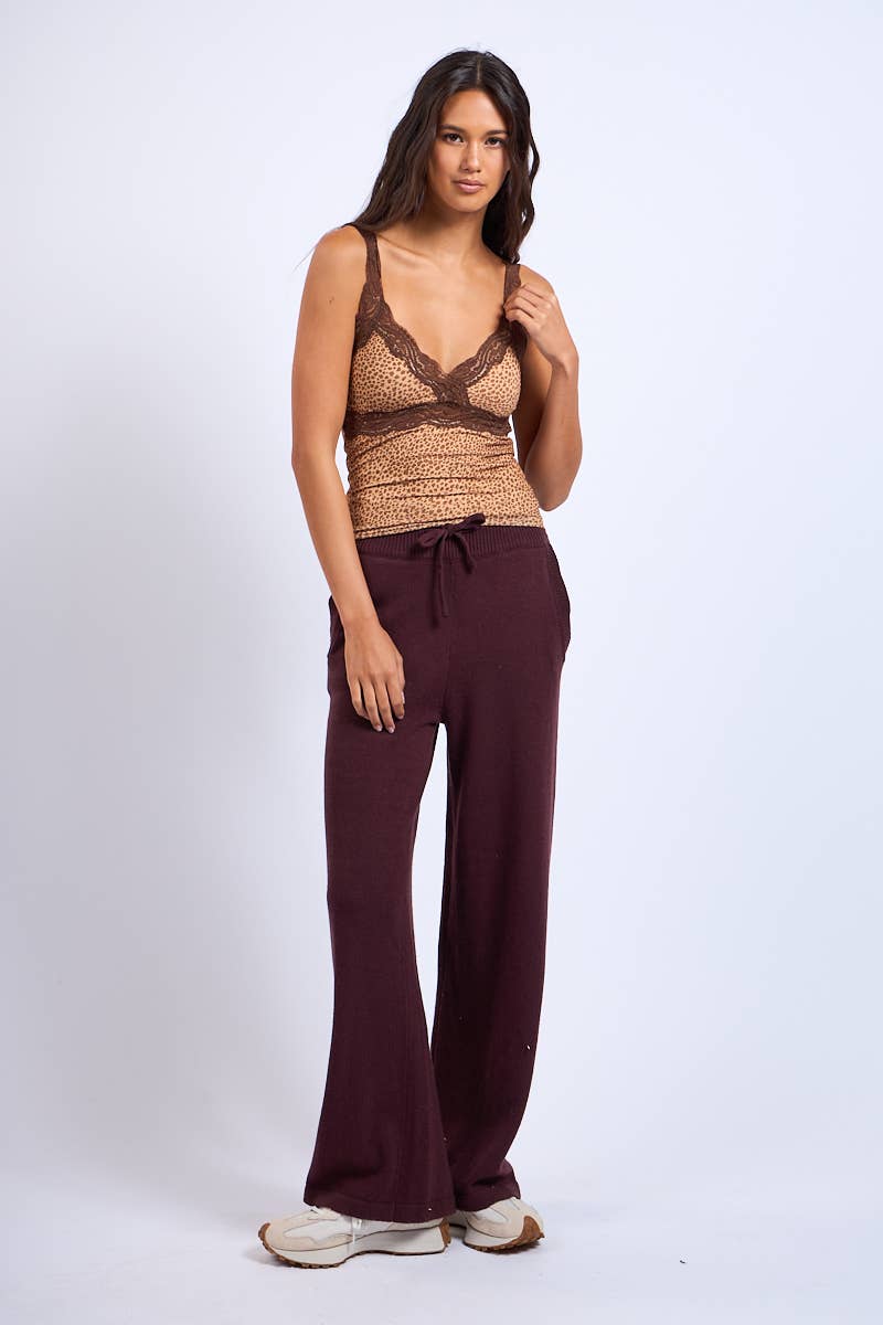 Knit Straight Leg Pants