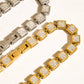 Midi 18K Gold Non-Tarnish Square Bracelet