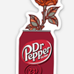 Dr Pepper Flower Sticker