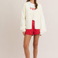 Ivory Front tie Cardigan