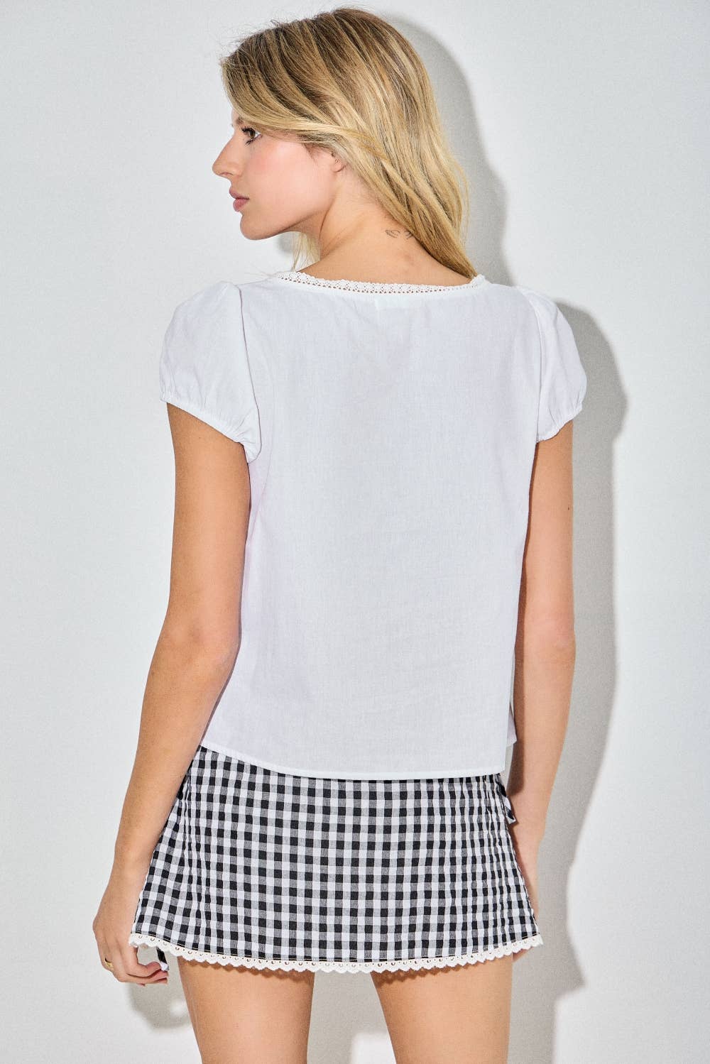 Pintuck Pleated Top