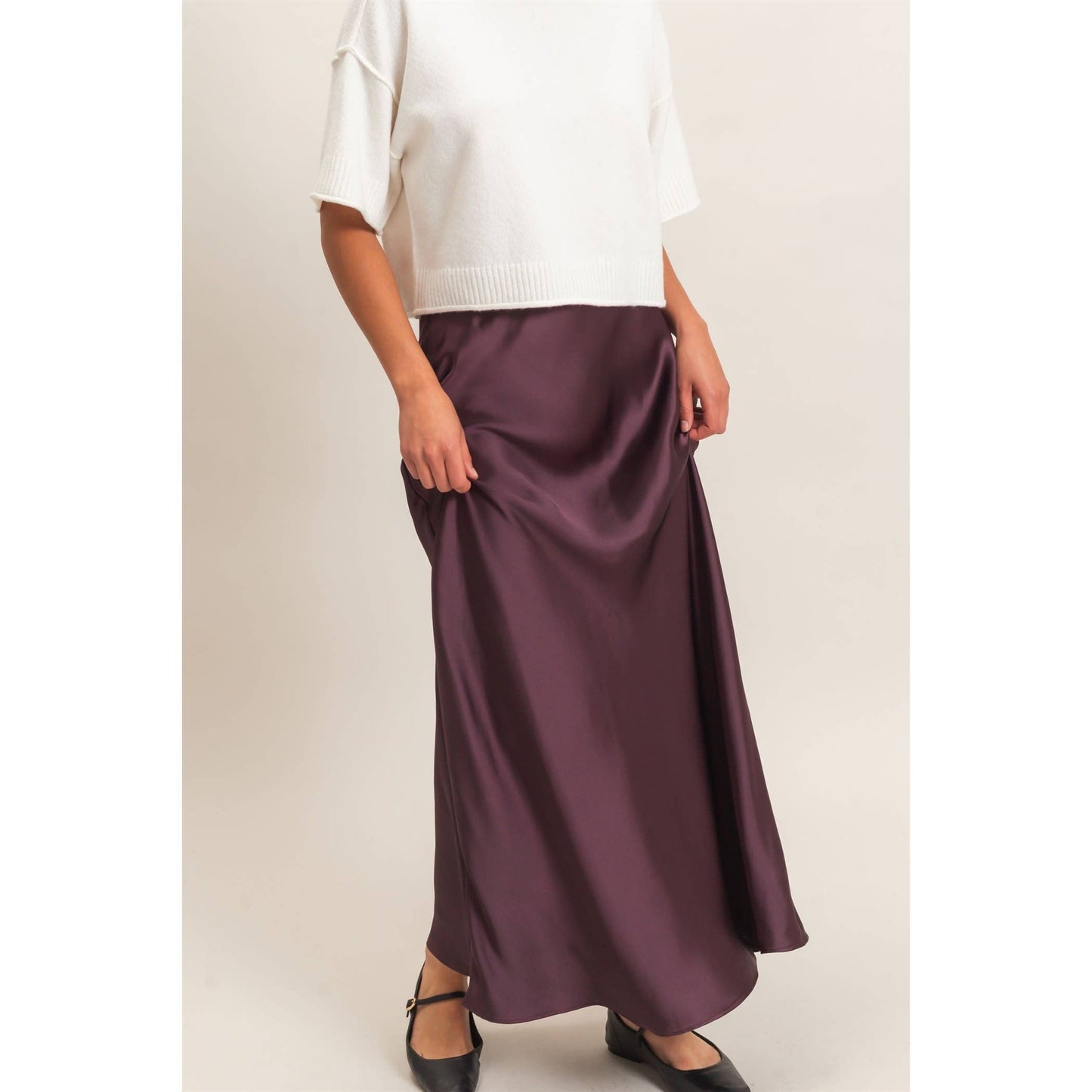 Satin Maxi Skirt