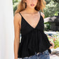Boho Vintage Inspired Crinkle Gauze Cami Top
