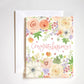 Floral congratulations card