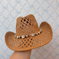 Seashell Cowgirl Hat-Tan