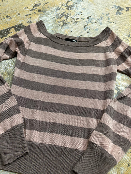 LL Striped Off Shoulder