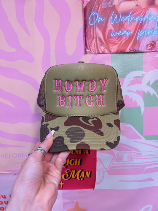 Howdy Bitch: Camo/Pink