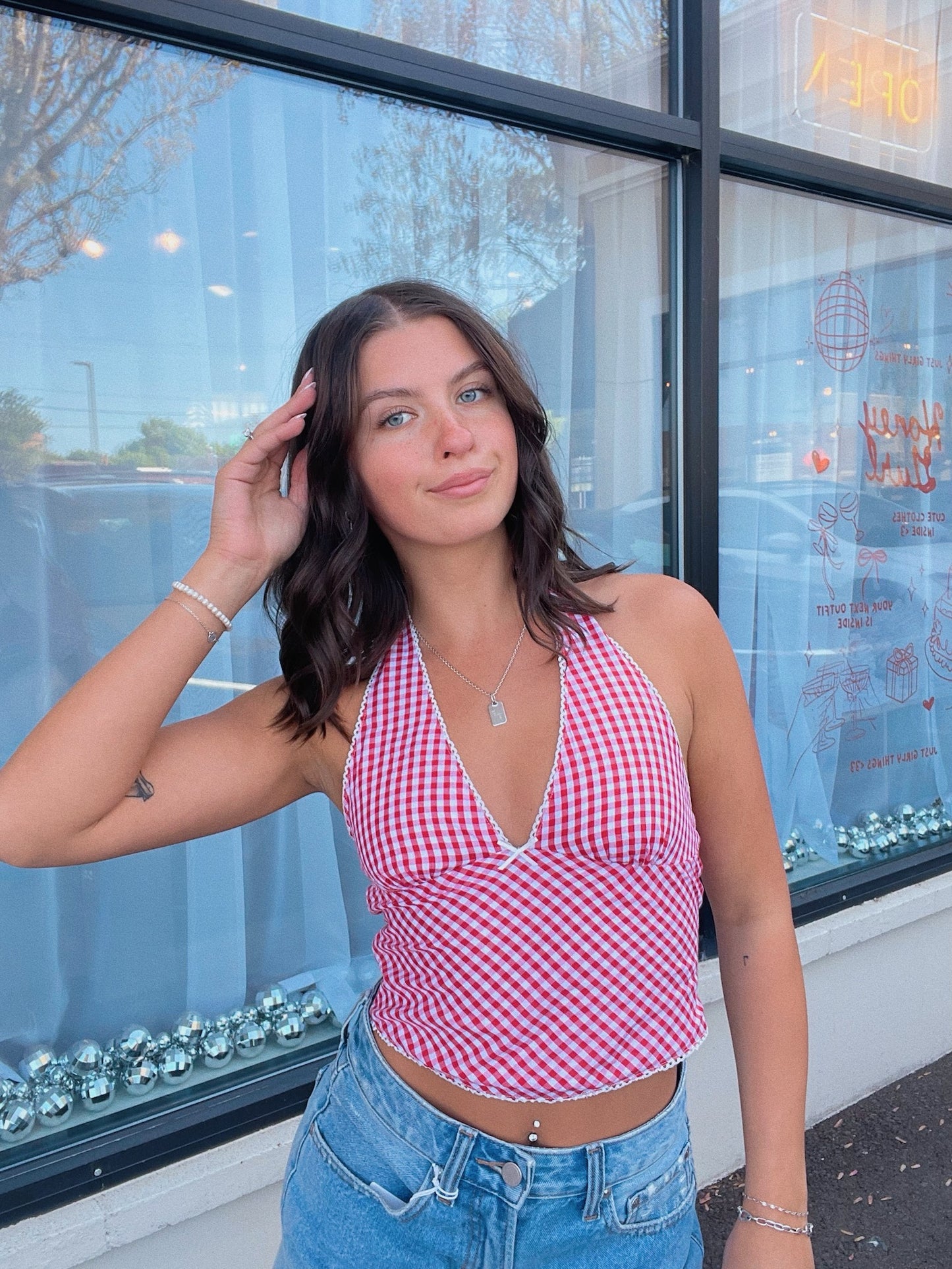 Red Rachel Top