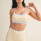Ditsy Print Double Layered Sports Bra