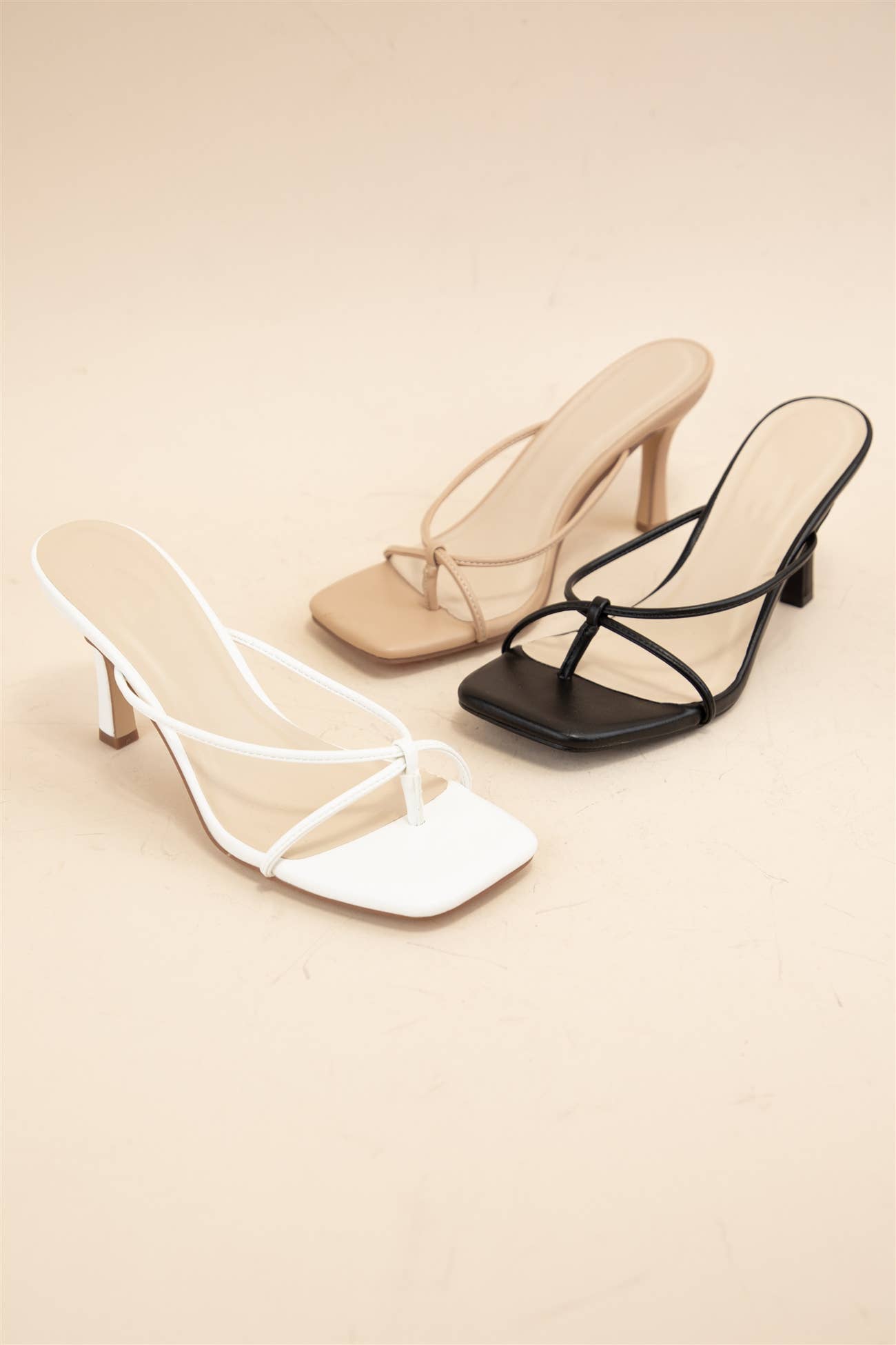 Thin Strap Kitten Heels