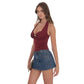 Sunny Two Piece Top Set in Maroon