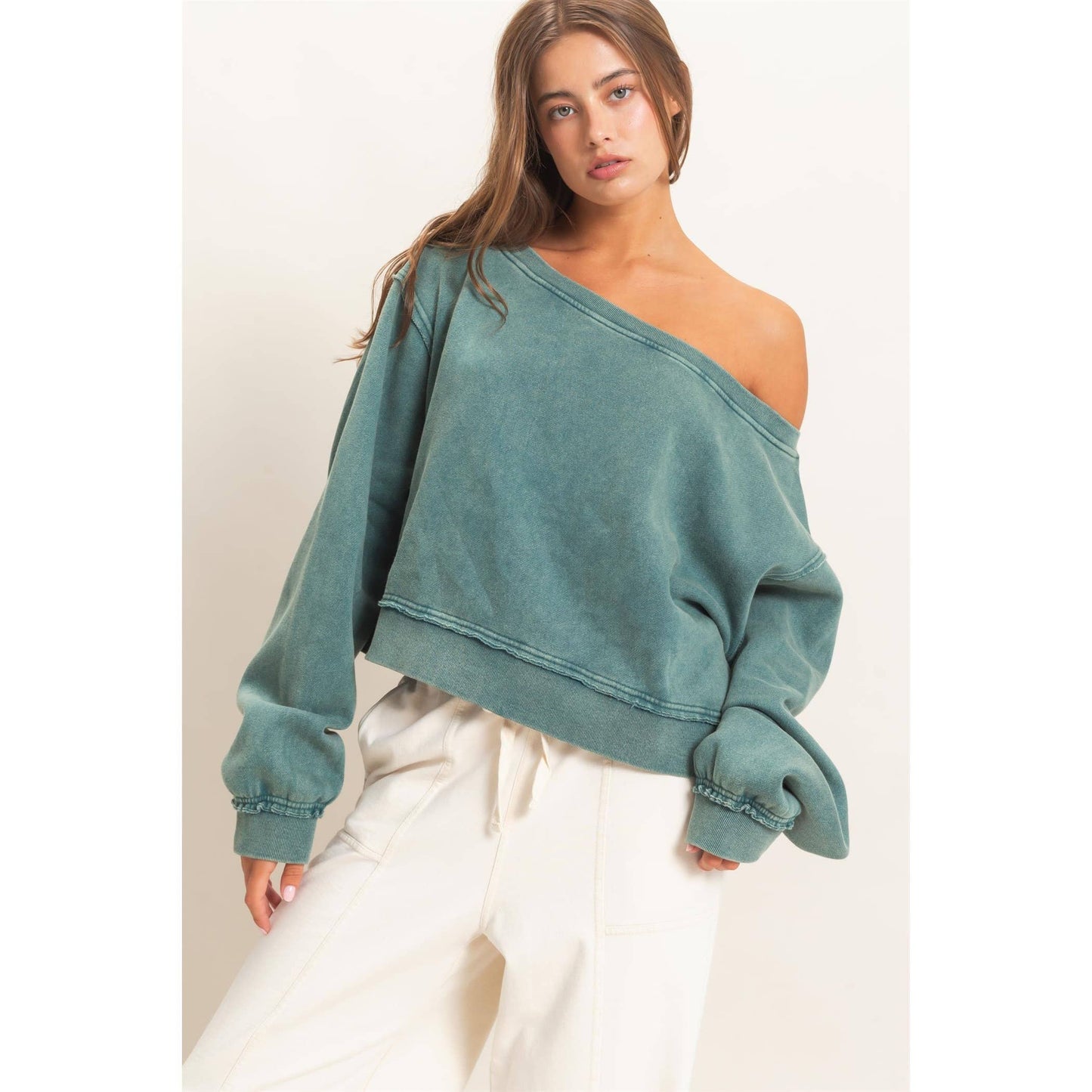 Off The Shoulder Sweatshirt