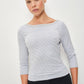BELAIR STRIPED BOAT NECK TOP