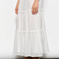 Ruffle Chiffon Maxi Skirt
