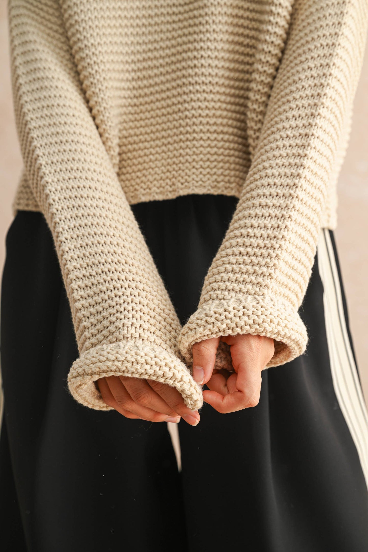 Round Neck Knit Sweater