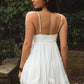 Amber Frayed Hemline Baby Doll Dress