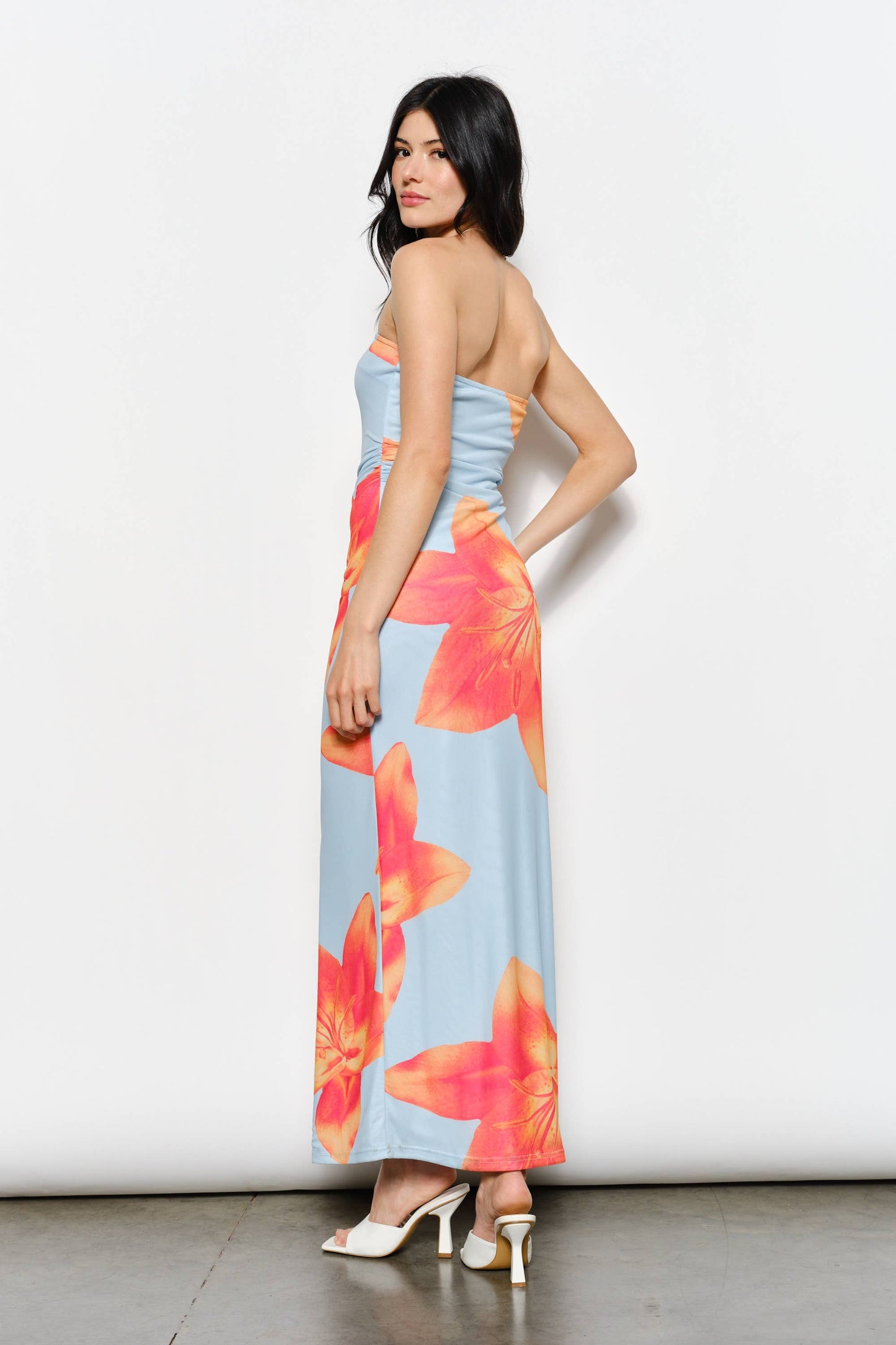 Blue tropical Maxi