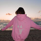 Lottie Pink Bikini Beaded Ocean Hoodie
