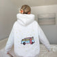 Pearl Grey Van Star Embroider Hoodie