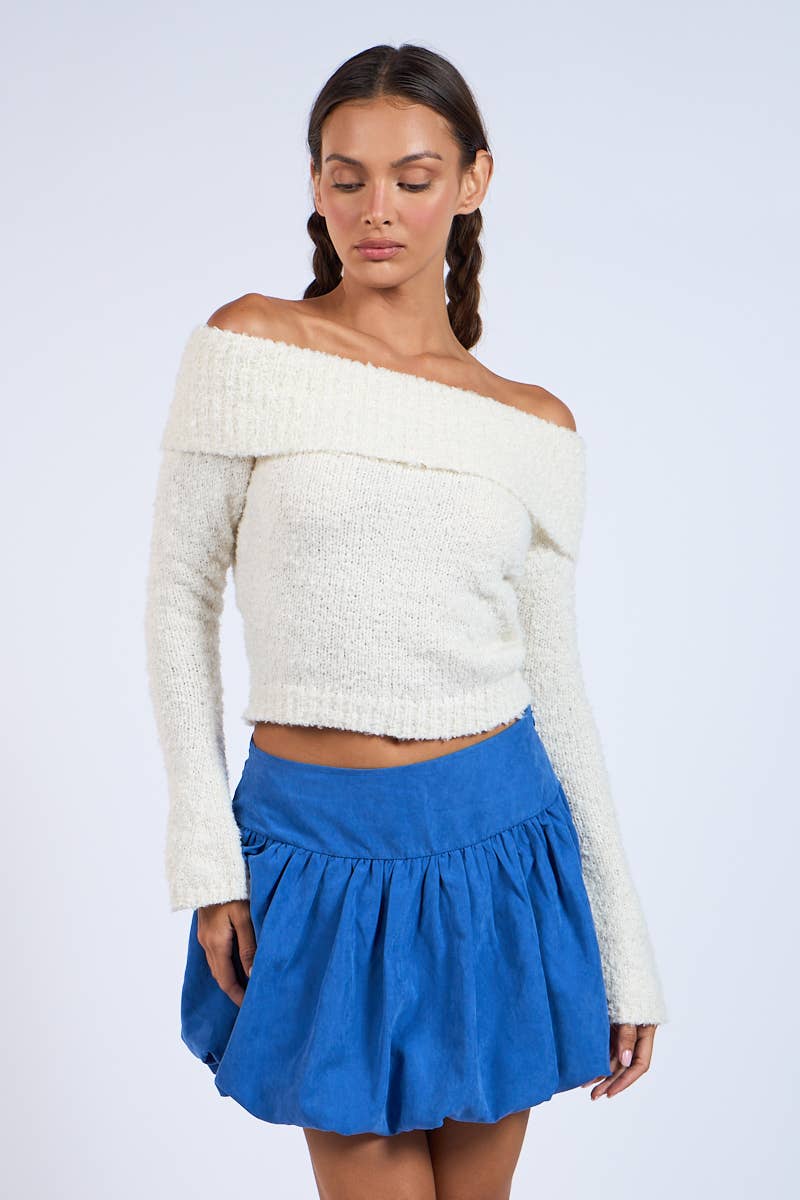 Overfold Knit Sweater