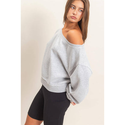 Off The Shoulder Sweatshirt