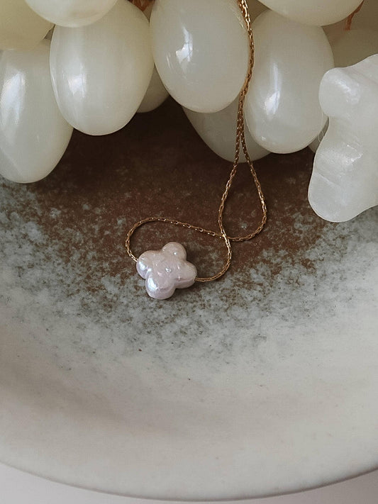 18K Gold Non-Tarnish Freshwater Necklace