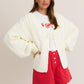Ivory Front tie Cardigan