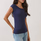 Polka Dot Boat neck Top