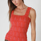 Lace Textured Square Top