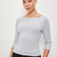 BELAIR STRIPED BOAT NECK TOP