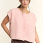Soft Button-Front Knit Top