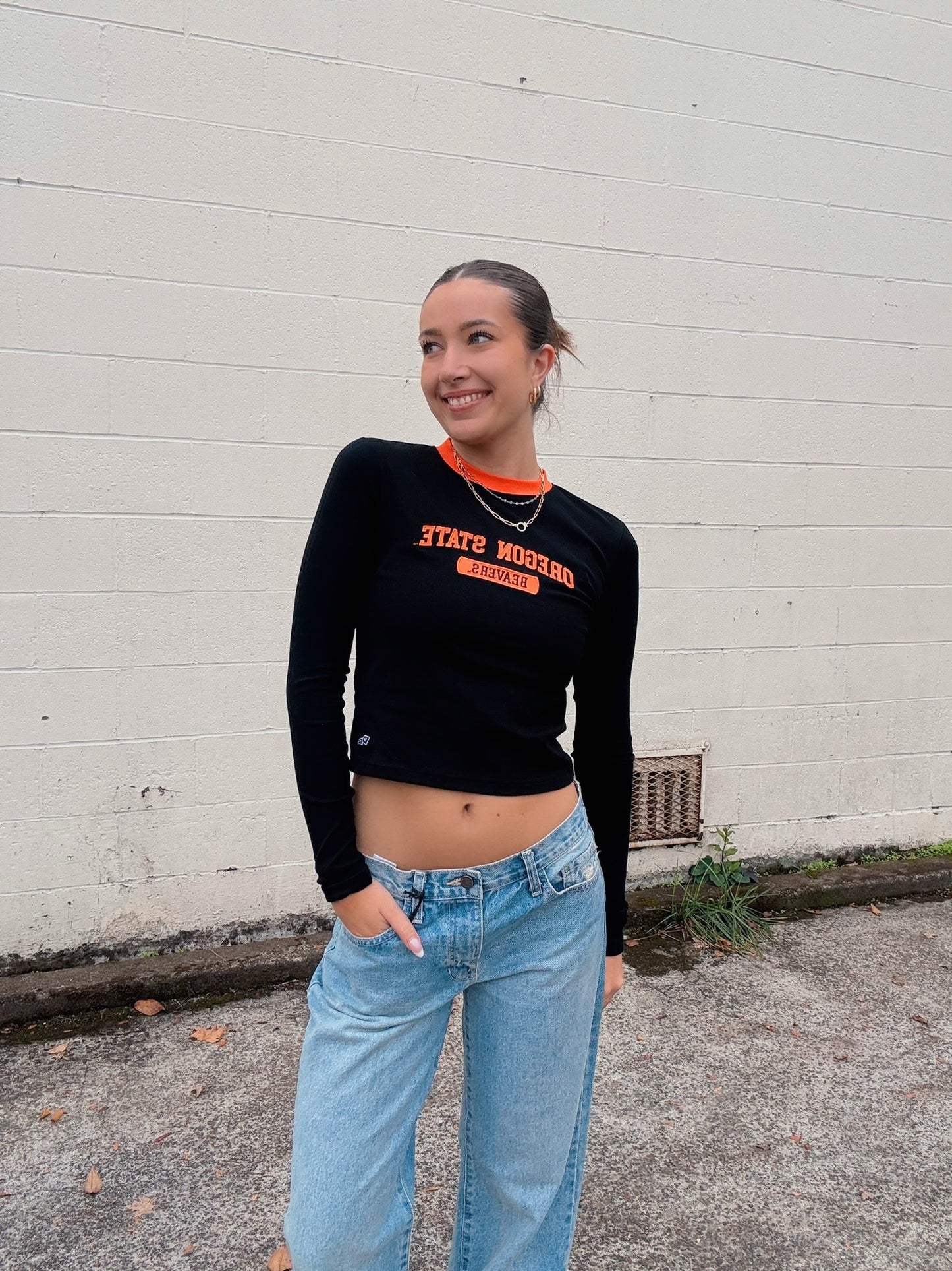 Black Oregon State Long Sleeve