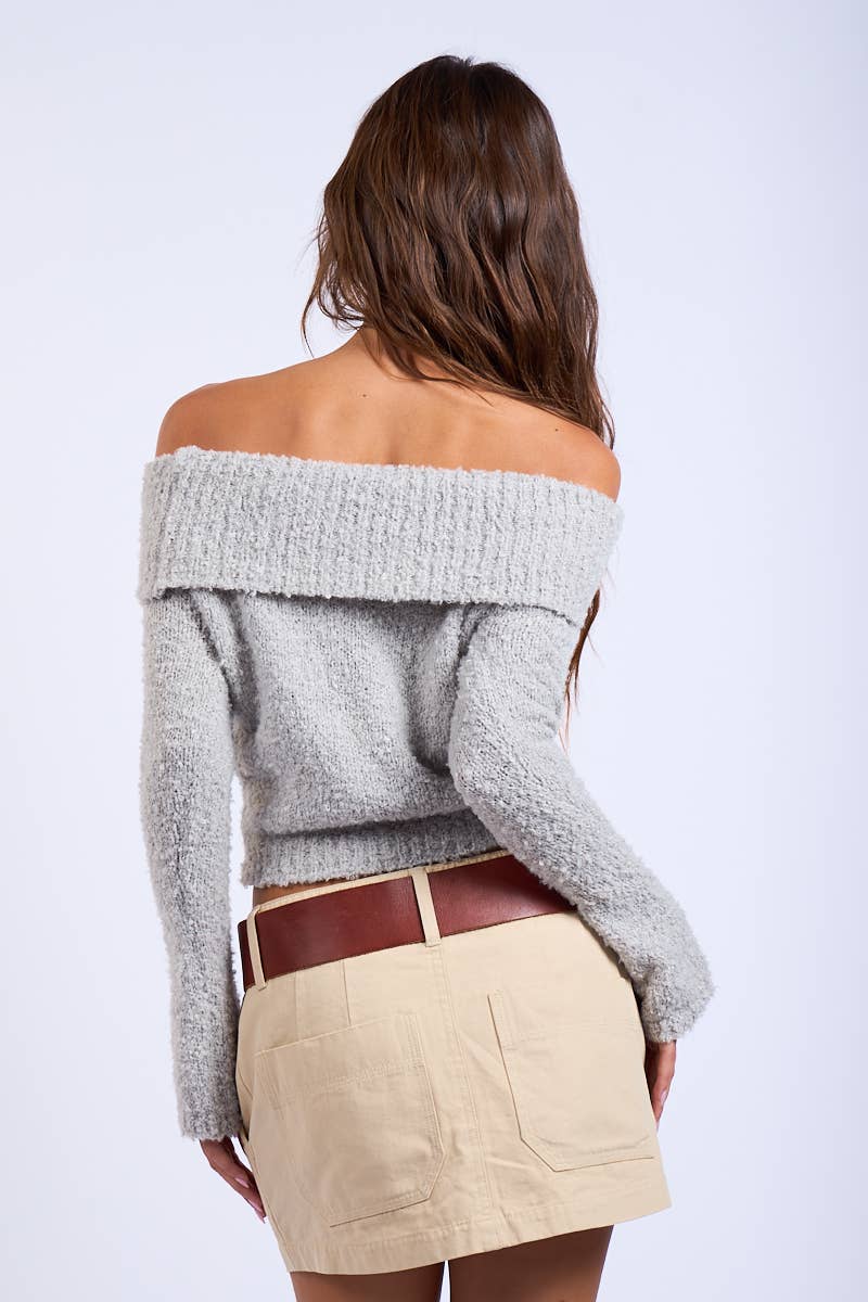 Overfold Knit Sweater